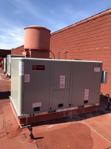 Trane light commercial package unit's in Newport Coast, CALIFORNIA.