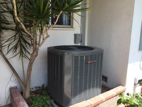 Another Trane 17SEER condensing unit, 2-stage, quiet operation.
